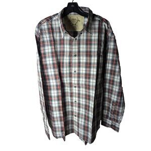 Cabela's Outfitter Series Mens XL Plaid Long Sleeve Button Down‎ Shirt Hunting
